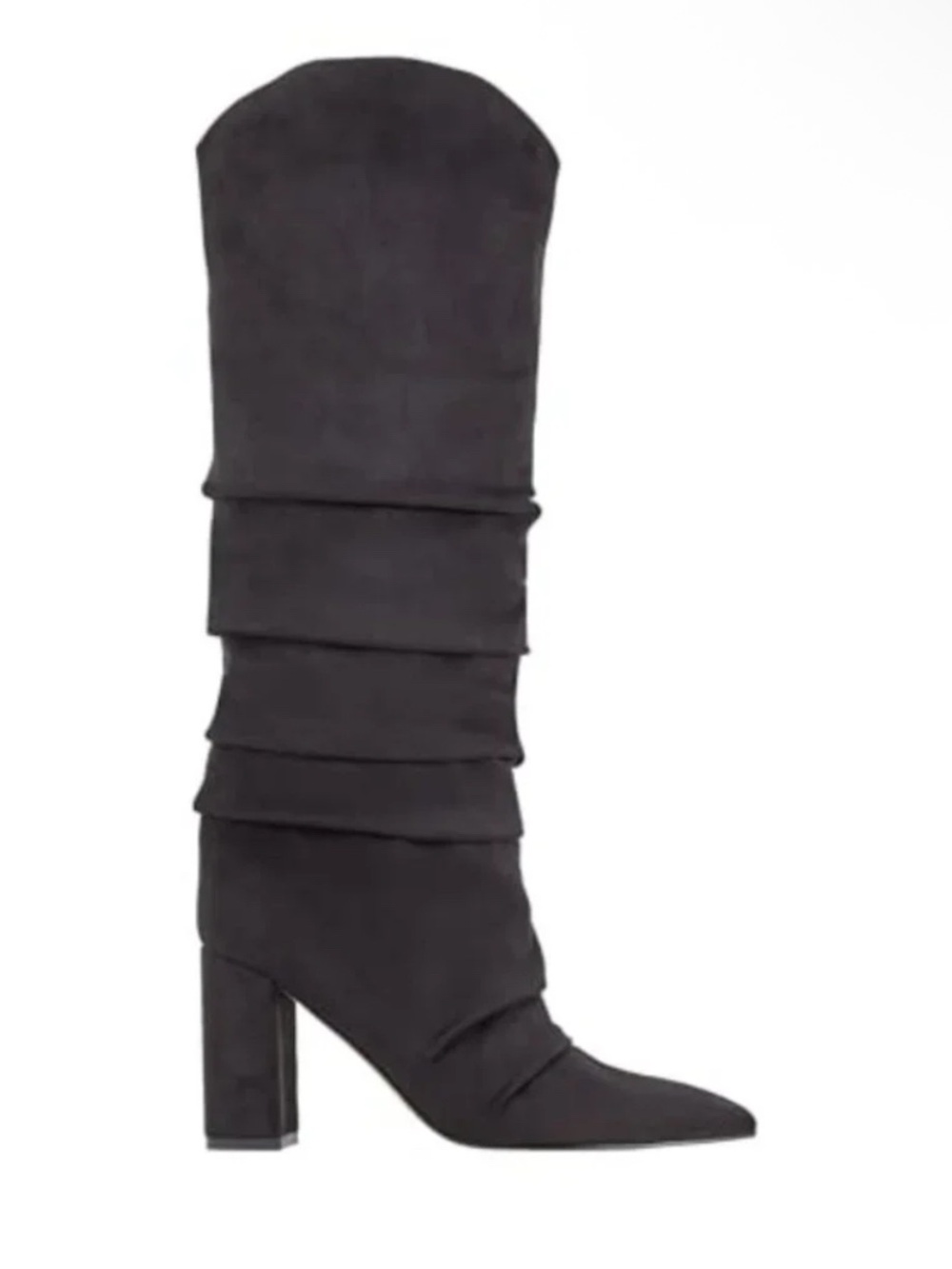 Marc Fisher Fadora Black Slouch High Heel Knee Boot Women’s Size 10M New